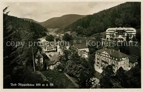 AK / Ansichtskarte Bad Rippoldsau Schwarzwald Panorama Kat. Bad Rippoldsau Schapbach