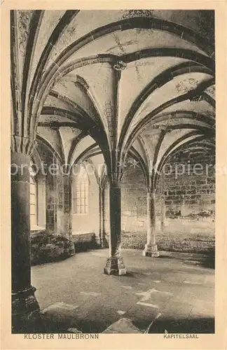 AK / Ansichtskarte Maulbronn Kloster Kapitelsaal Kat. Maulbronn