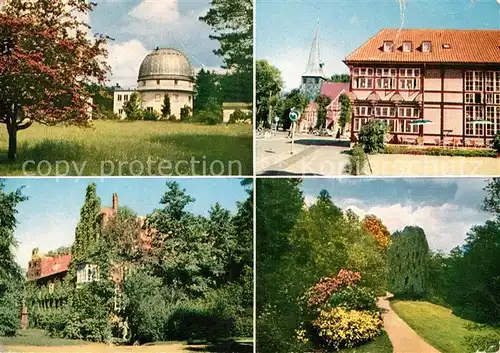 AK / Ansichtskarte Bergedorf Hamburg Sternwarte Schloss Schlossgarten Gasthaus Stadt Hamburg Kat. Hamburg