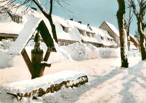 AK / Ansichtskarte St Andreasberg Harz Hirtenbrunnen in der Schuetzenstrasse Kat. Sankt Andreasberg