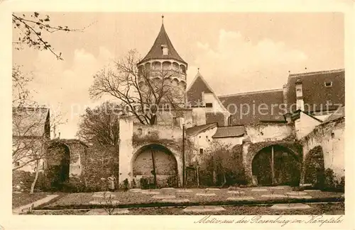 AK / Ansichtskarte Rosenburg Kamp Torturm Ziergarten Kat. Rosenburg Mold