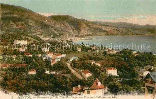 AK / Ansichtskarte Menton Alpes Maritimes pris du Cap Martin Kat. Menton