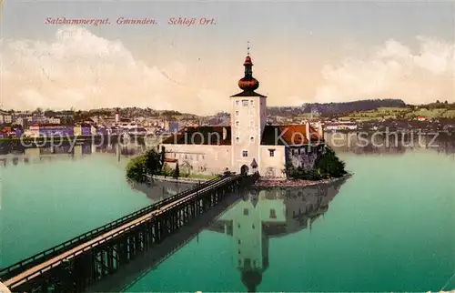 AK / Ansichtskarte Gmunden Salzkammergut Schloss Ort Salzkammergut Kat. Gmunden