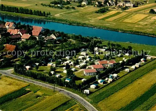 AK / Ansichtskarte Hemeln Fliegeraufnahme Campingplatz Kat. Hann. Muenden