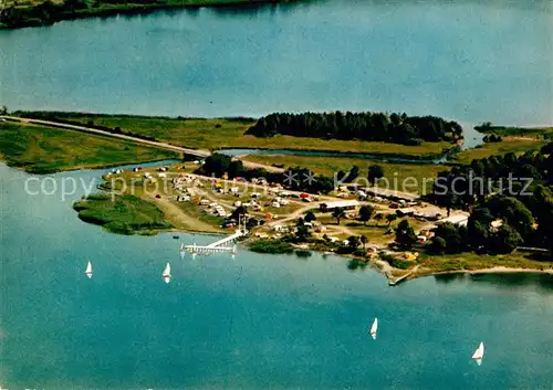 AK / Ansichtskarte Haddeby Fliegeraufnahme Campingplatz  Kat. Busdorf