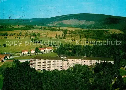 AK / Ansichtskarte St Andreasberg Harz Klinik Sanatorium Rehberg Fliegeraufnahme Kat. Sankt Andreasberg