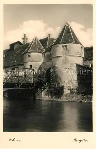 AK / Ansichtskarte Cham Oberpfalz Burgtor Kat. Cham