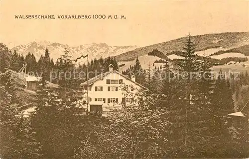 AK / Ansichtskarte Walserschanz Kleinwalsertal Wohnhaus Kat. 