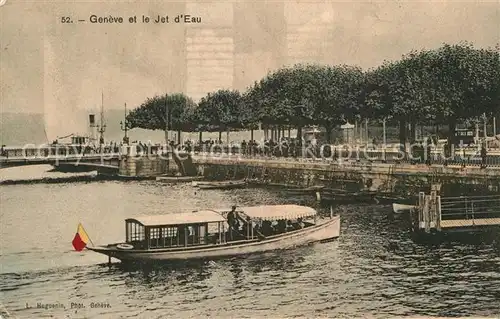 AK / Ansichtskarte Geneve GE et le Jet d`Eau Kat. Geneve