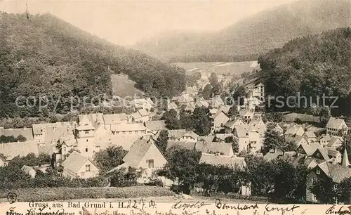 AK / Ansichtskarte Bad Grund Blick ueber den Ort Kat. Bad Grund (Harz)