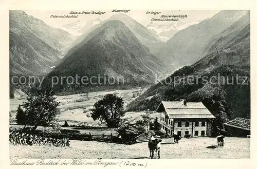 AK / Ansichtskarte Neukirchen Oberpinzgau Panorama Alm Gasthaus Rechtegg Kat. 