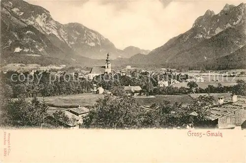 AK / Ansichtskarte Gross Gmain Panorama Kat. Bad Reichenhall