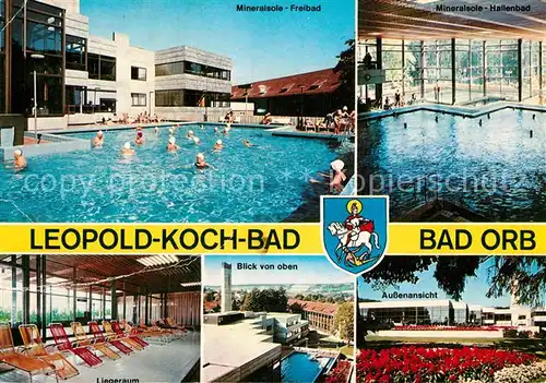 AK / Ansichtskarte Bad Orb Mineralsole Freibad und Hallenbad Liegeraum Aussenansicht Kat. Bad Orb