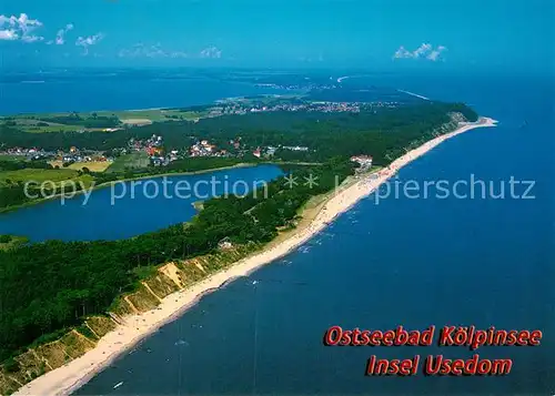 AK / Ansichtskarte Koelpinsee Usedom Fliegeraufnahme Kat. Usedom