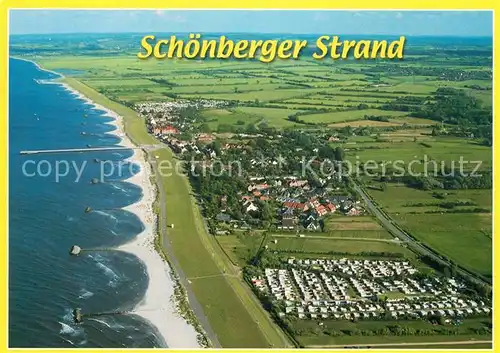 AK / Ansichtskarte Schoenberger Strand Fliegeraufnahme Kat. Schoenberg (Holstein)