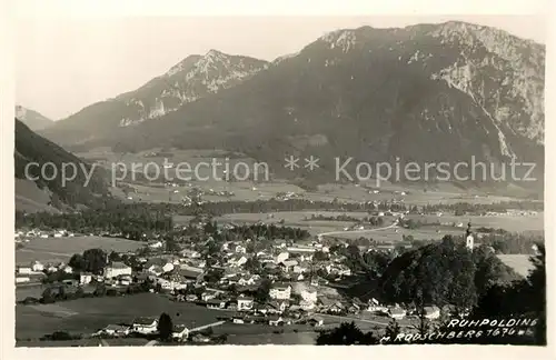 AK / Ansichtskarte Ruhpolding Fliegeraufnahme mit Rauschberg Kat. Ruhpolding