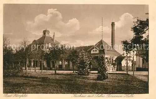 AK / Ansichtskarte Bad Hersfeld Kurhaus mit Lullusbrunnen Halle Kupfertiefdruck Kat. Bad Hersfeld