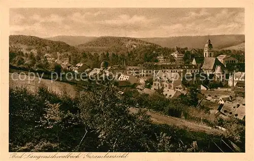 AK / Ansichtskarte Bad Langenschwalbach Gesamtansicht Stahl  und Moorbad