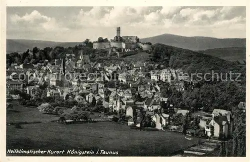 AK / Ansichtskarte Koenigstein Taunus Panorama Heilklimatischer Kurort Burgruine Kat. Koenigstein im Taunus