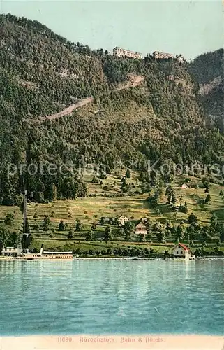 AK / Ansichtskarte Buergenstock Vierwaldstaettersee Bahn und Hotels Kat. Buergenstock