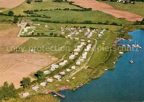 AK / Ansichtskarte Goltoft Campingplatz Helloer an der Schlei Fliegeraufnahme Kat. Goltoft