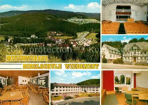 AK / Ansichtskarte Bergneustadt Missionshaus Bibelschule Wiedennest Hauskapelle Speisesaal Aufenthaltsraum Kat. Bergneustadt