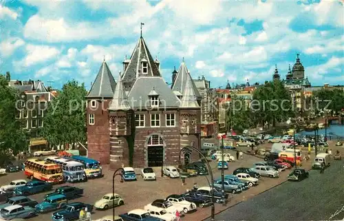 AK / Ansichtskarte Amsterdam Niederlande Nieuwmarkt met Waaggebouw Kat. Amsterdam