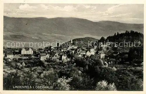 AK / Ansichtskarte Lindenfels Odenwald Panorama Kat. Lindenfels