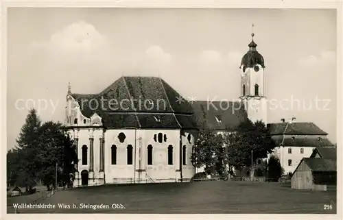 AK / Ansichtskarte Wies Steingaden Wallfahrtskirche Kat. Steingaden