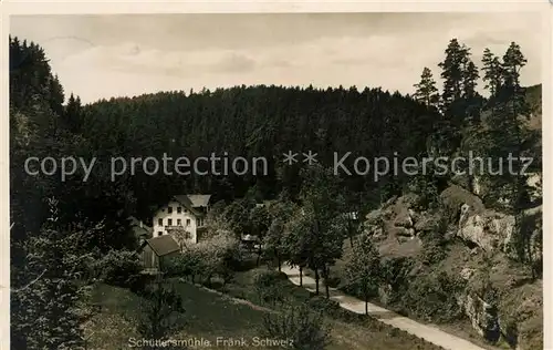 AK / Ansichtskarte Schuettersmuehle Wanderziel Fraenkische Schweiz Kat. Pottenstein