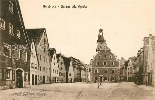 AK / Ansichtskarte Hersbruck Unterer Marktplatz Kat. Hersbruck