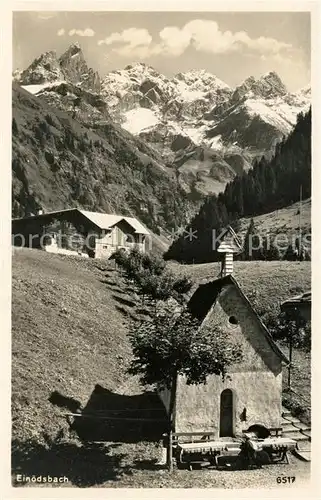 AK / Ansichtskarte Einoedsbach Gasthof Pension Kapelle Allgaeuer Alpen Kat. Oberstdorf