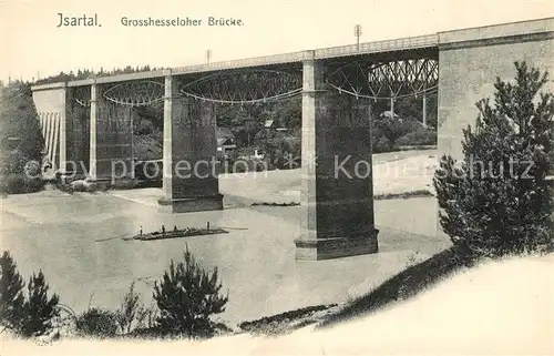 AK / Ansichtskarte Grosshesselohe Isartal Bruecke Kat. Pullach i.Isartal