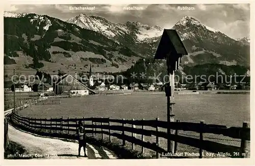 AK / Ansichtskarte Fischen Allgaeu Panorama mit Allgaeuer Alpen Kat. Fischen i.Allgaeu