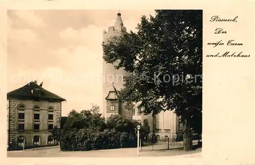 AK / Ansichtskarte Poessneck Weisser Turm und Malzhaus Kat. Poessneck