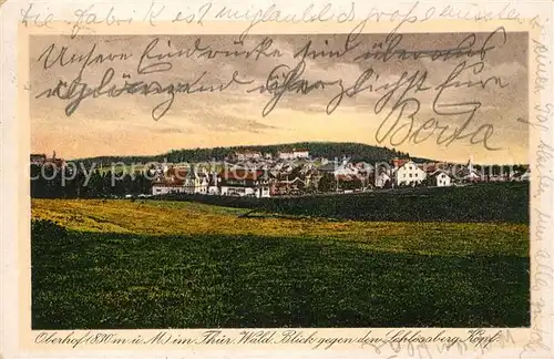 AK / Ansichtskarte Oberhof Thueringen Blick gegen den Schlossbergkopf Kat. Oberhof Thueringen