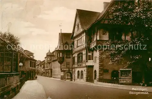 AK / Ansichtskarte Meiningen Thueringen Georgstrasse Trinks Postkarte Kat. Meiningen