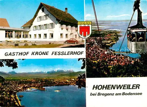 AK / Ansichtskarte Bregenz Bodensee Hohenweiler Gasthof Krone Fesslerhof