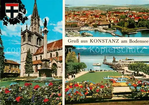 AK / Ansichtskarte Konstanz Bodensee Muenster Park Panorama Kat. Konstanz