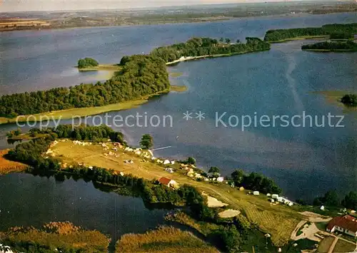 AK / Ansichtskarte Ploen See Fliegeraufnahme Campingplatz Spitzenort Kat. Ploen