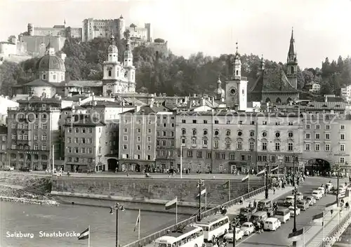 AK / Ansichtskarte Salzburg Oesterreich Staatsbruecke Burg Kat. Salzburg