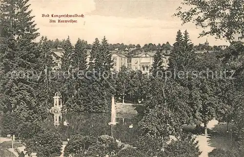 AK / Ansichtskarte Bad Langenschwalbach Am Kurweiher