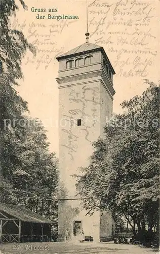 AK / Ansichtskarte Malchen Turm auf dem Melibokus Kat. Seeheim Jugenheim