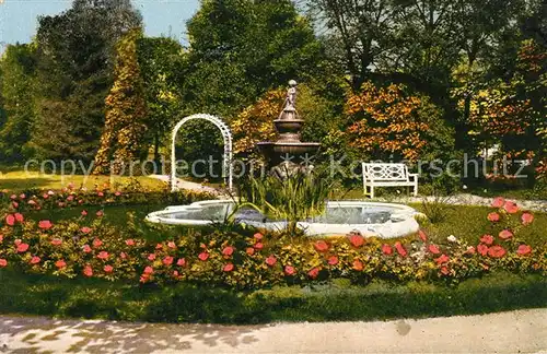 AK / Ansichtskarte Bad Salzschlirf Partie aus dem Kurpark Brunnen Kat. Bad Salzschlirf