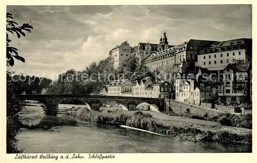 AK / Ansichtskarte Weilburg Blick ueber die Lahn zum Schloss Kat. Weilburg Lahn