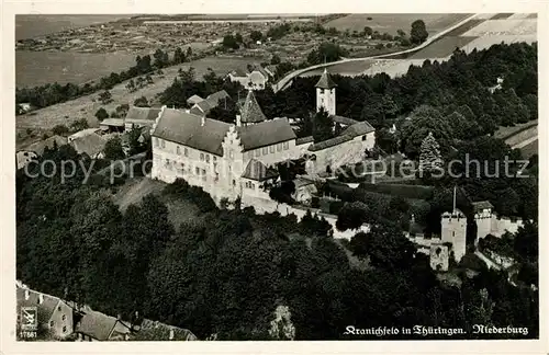 AK / Ansichtskarte Kranichfeld Niederburg Fliegeraufnahme Kat. Kranichfeld