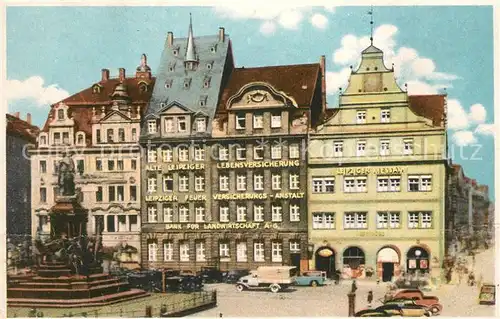 AK / Ansichtskarte Leipzig Markt Denkmal Kat. Leipzig