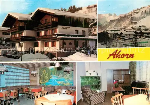 AK / Ansichtskarte Hinterglemm Saalbach Fruehstueckspension Ahorn 