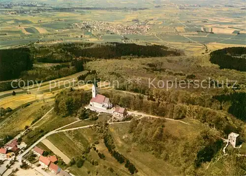 AK / Ansichtskarte Bussen Fliegeraufnahme Maria Wallfahrtskirche Burgruine Kat. Uttenweiler