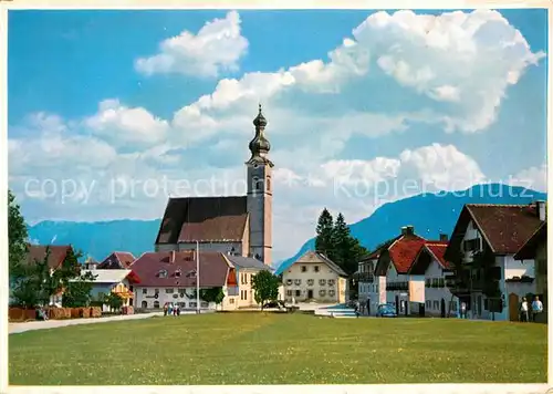 AK / Ansichtskarte Anger Chiemgau Dorfplatz